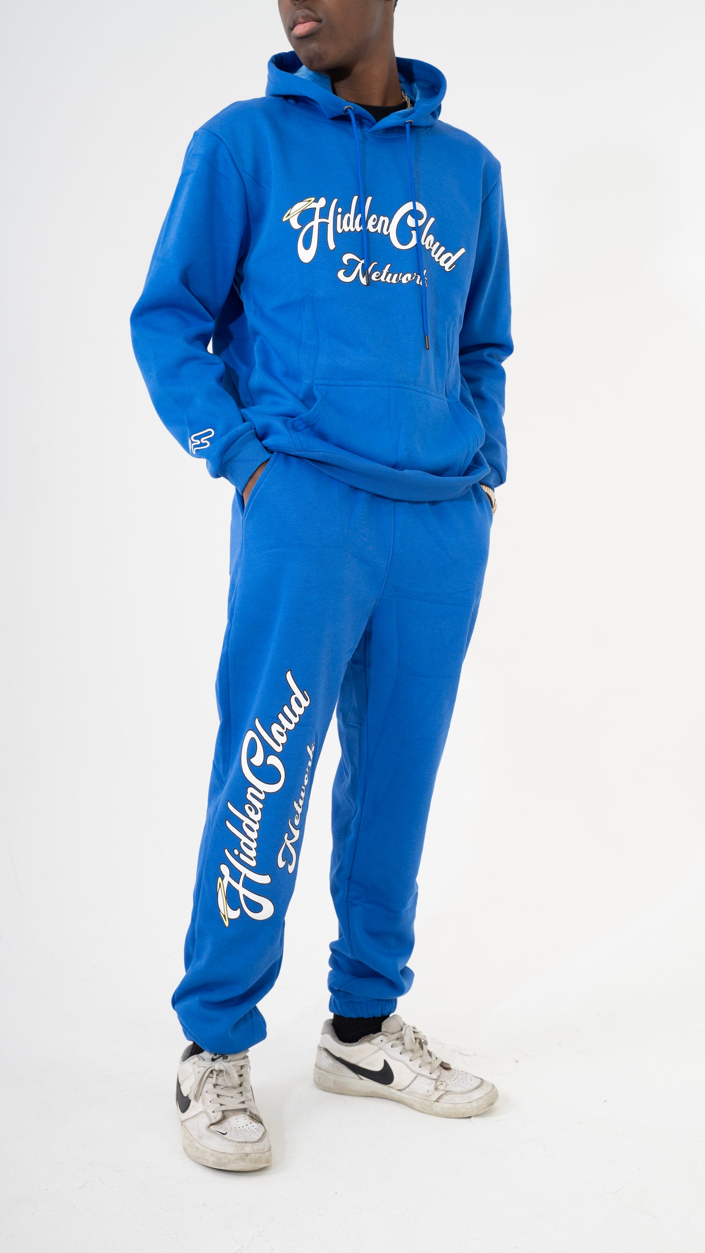 NETWORK FLEECE SWEATSUIT BLUE